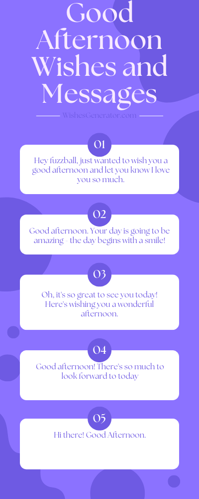 63 Good Afternoon Wishes And Messages